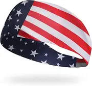 hhdatc Country Flag Headbands,Sweat Bands Headbands Men Bandana Headband for Men Soccer, Tennis, Workout, Costume