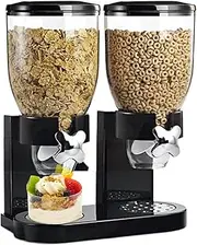 Rice Dispenser | Grain Storage Dispenser - Airtight Anti-Spill Cereal Dispensing Jar for Rice Candy Dry Food Snack Grain Meal Prep Pet Feeding