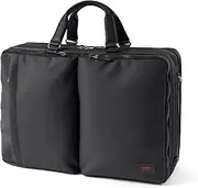 TAKEO KIKUCHI(タケオキクチ) Takeokikuchi Zephyr Men's Business Bag, Black, Black, Free Size