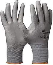 Gebol Micro Flex Grey, Work Gloves for Necessary Sensation, Protective Gloves for Men, Size XXL (Size 11), 1 Pair