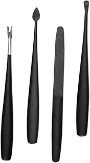 BELLIFFY 1 Set Stainless Steel Nail Tools Manicure Kit for Cuticle Trimming Nail Care Lightweight Portable for Home Salon Use Durable Multi Functional Grooming Tools