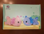 Crochet Kit 2 Axolotls by Hello from Crochetta All Pieces Included in New Box