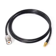 Ham Radio Antenna Adapter SMA Female to UHF SO239 Female RG58 Coaxial Cable