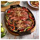 Pamperedchef Cast Iron Sizzle Skillet & Wood Trivet.FrShip
