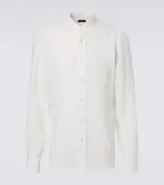 [Rubinacci] Rubinacci Linen shirt UK 16 white