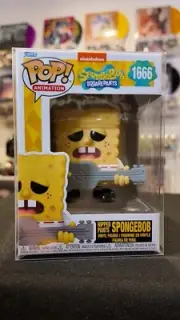 Funko Pop! Animation: Spongebob - Ripped Pants Spongebob #1666 In Protector