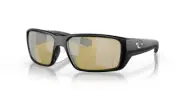Costa Del Mar Fantail Pro Sunglass Black/Polarized Silver Mirror 580G GLASS 60mm