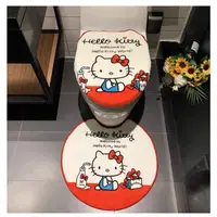 在飛比找蝦皮購物優惠-hellokitty加厚馬桶墊坐墊圈可愛坐便套粘貼式通用抗菌