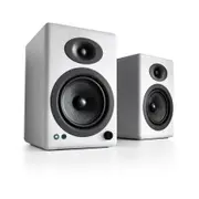 Audioengine A5+ Wireless Powered Bookshelf Speakers - Hi-Gloss White