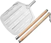 EHJRE Aluminum Pizza Paddle Kitchen Tool for Launching and Retrieving Bread, Total Length 135cm