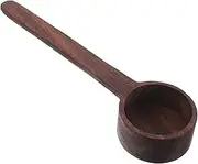 VICASKY Wooden Bath Salt Scoop with Long Handle Solid Wood Design for Easy Scooping of Bath Salts for Home Hotel Spa Use