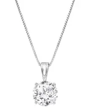 14K 2.00 ct. tw. Lab Grown Diamond Solitaire Pendant