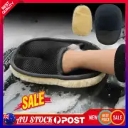 Car Washing Imitation Wool Gloves Thickened Plush Car Wiping Gloves Waxing CZ