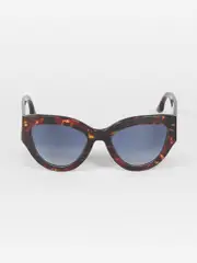 Havana Red Cat Eye Gradient Sunglasses