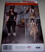 Uncut FF Pattern Simplicity 8112 Costume Cosplay Steampunk? Size 6 to 14
