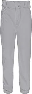 [Penveer] Pull-Up Youth Baseball Pants, Quarter Open Fly Boys Baseball Pants with Durable Snap & Elastic Bottom