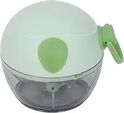Generic Garlic Mincer, Garlic Slicer Mini Manual Chopper, Multifunctional Mincer, Hand Pull Chopper with Pull Cord for Vegetables Fruits Meat (Green #11)