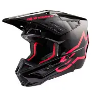 S-M5 Corp Helmet Ece 22.06 Black Diva Pink Glossy