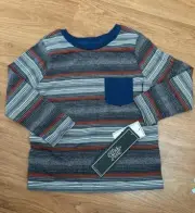 The Original J.A.C.H.S Manuf. CO Boy’s Long Sleeve Orange/grey Plaid Size 3T