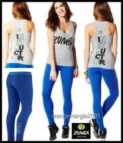 ZUMBA INSTRUCTOR ZIN RacerBack Top Tank + Long Leggings 2 Piece Set! EliteZWear