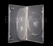 100 x Triple Clear 14mm HIGH QUALITY CD / DVD Cover Cases - HOLDS 3 Discs
