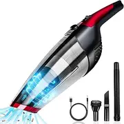 [Fityou] Handheld Vacuum Cordless, Upgraded 5800PA Super Suction Power Car Vacuum for Wet & Dry Clean, Portable Vacuum Cleaner 2200mAh Lithium Battery, 12V Vac for Home and Car Cleaning
