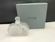 Vintage LALIQUE 2 Fleurs Flacon Bottle Perfume Bottle Signed FAST SHIP!