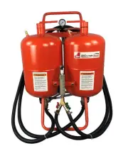 75L PORTABLE DUAL TANK SODA & SAND BLASTER KIT SAND BLASTING ABRASIVE