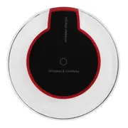 2PCS 10W Fast Charging Ultra-Thin Wireless Charger Pad Base For iPhone X XS HUAWEI P30 Oneplus 7 XIAOMI MI 9 S10 S10+ BLACK COLOR
