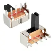 20X 6mm Horizontal Slide Switch SPDT 1P2T 3 Terminals PCB Panel Latching