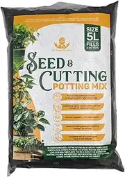 Seed & Cutting Potting Mix 5L Bag with Coco Coir Perlite and Sieved Compost for Strong Root Growth Moisture Retention and Aeration