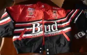 Vintage NEW - Bud Dale Earnhardt Jr Men's Jacket L Budweiser Beer