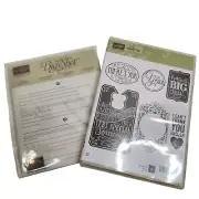 Stampin' Up! CHALK TALK Stamps + CHALK TALK Framelits Dies Sentiments Tags