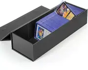 Trading Card Storage Box,Card Storage Box Magnetic Lid,Toploader Storage Box