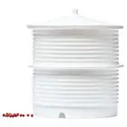 Silicone Zone Ripple Pagoda Silicone Steamer Set in White