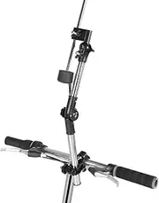 360° Adjustable Umbrella Stretch Mount Stand Holder,Install on Baby Stroller Pram Chair, Hands to Increase Safety(Black)