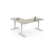 SN5 Single Height Adjustable L shaped Workstation