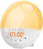 SZMDLX Wake up Light, Light Alarm Clock with Sunrise/Sunset Simulation and FM Ra