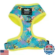 Sassy Woof Dog Adjustable Harness - Spongebob Squarepants™ Jelly Fishin' - S,