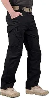 [LABEYZON] Men's Casual Cargo Work Pants Outdoor Lightweight Military Tactcial Pants for Men with 9 Pockets
