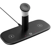 C70 15W Magnetic Suction Wireless Charger with Light for Iphone Watch Earplugs