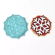 Snowflake Cookie Cutter & Stamp #3 | Snowing Snow Christmas Xmas Winter Flake