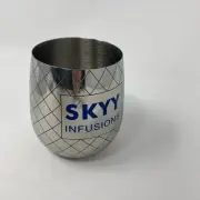Skyy Vodka pineapple cup and blue Skyy shot glass new