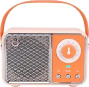 Dosmix Retro Bluetooth Speaker, Vintage Decor, Wireless Orange