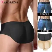Men Padded Boxer Briefs Butt Lifter Hip Enhancer Shorts Body Shaper Underwear AU