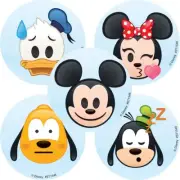 20 Disney Mickey Mouse Emoji Stickers Party Favors Teacher Supply Goofy Minnie
