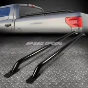 FOR 99-13 SILVERADO/SIERRA 1500-3500 96"/97.6"BED 87" BLACK MILD STEEL RAIL BARS