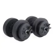CAP GYM 40 LB Vinyl Dumbbell Set Weight Dumbbells Hand Weights Adjustable