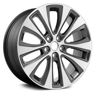 Wheel For 19-20 Ford Fusion 18x8 Alloy 5 Double Spoke 5-108mm Machined Charcoal
