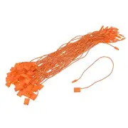 Hang Tag String Snap Lock Price Tag Fastener Ties orange 7 inch 1000pcs
